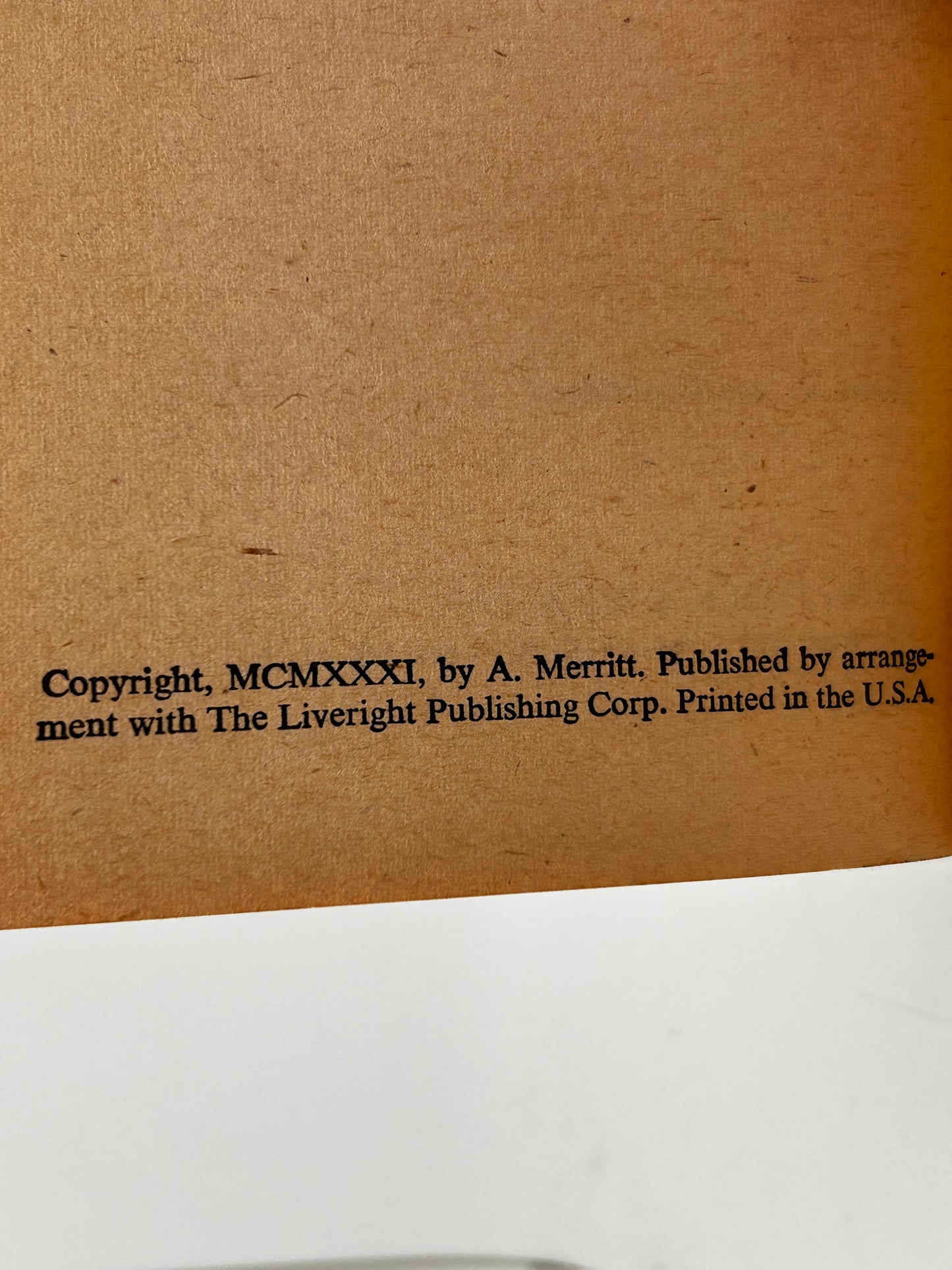 Face In The Abyss AVON Paperback A. Merritt SF11
