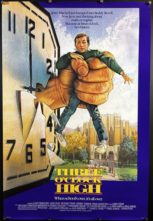 Three O'Clock High Original One Sheet Poster 1987