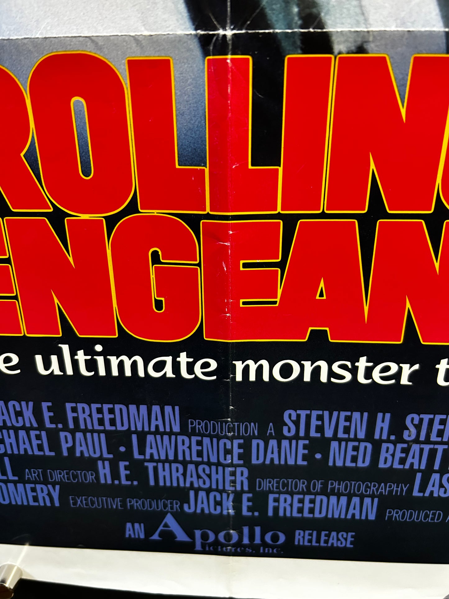 Rolling Vengeance Original One Sheet Poster 1987