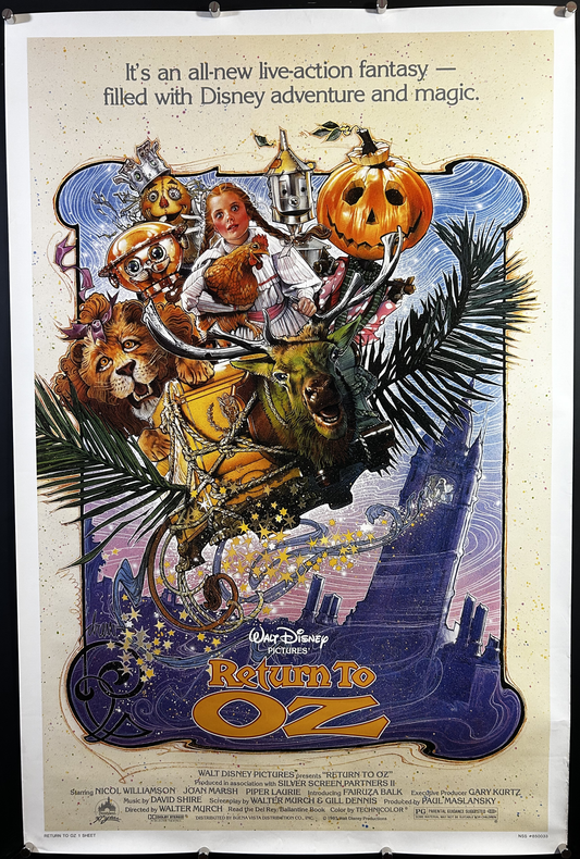 Return To Oz Original One Sheet Poster 1985