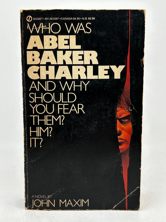 Abel Baker Charley SIGNET Paperback John Maxim SF12