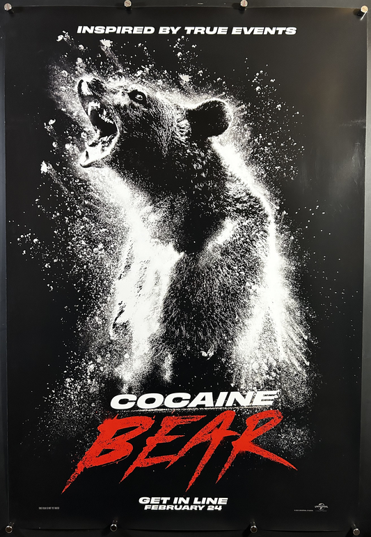 Cocaine Bear Original International One Sheet Poster 2023