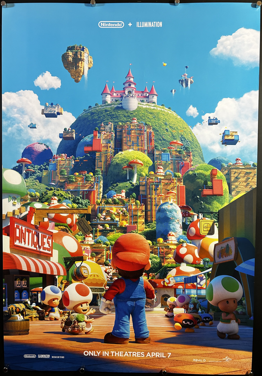 Super Mario Bros. Movie Original International One Sheet Teaser Poster 2023