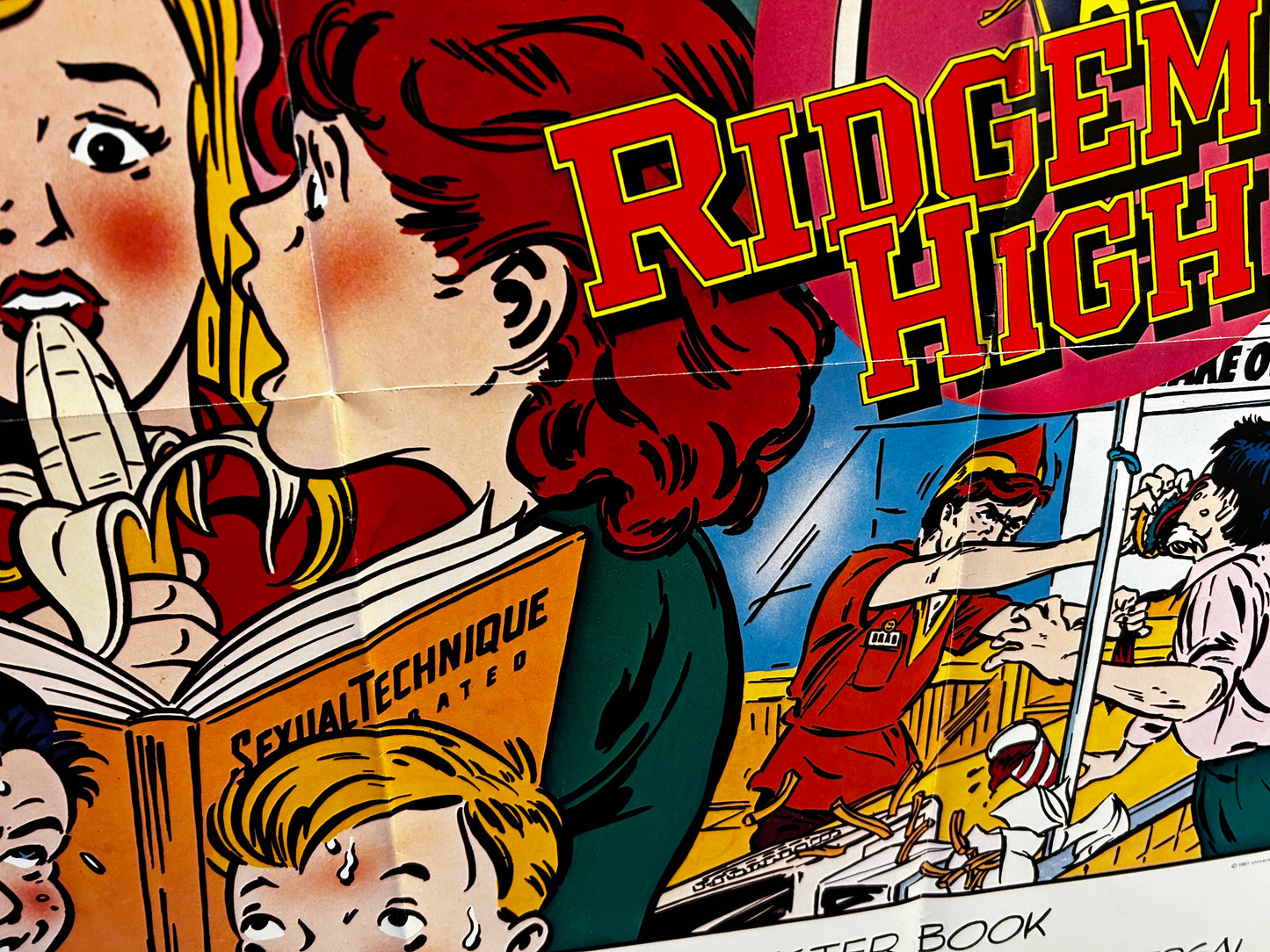 Fast Times At Ridgemont High Original Book Tie-In Poster 1981 Rare!