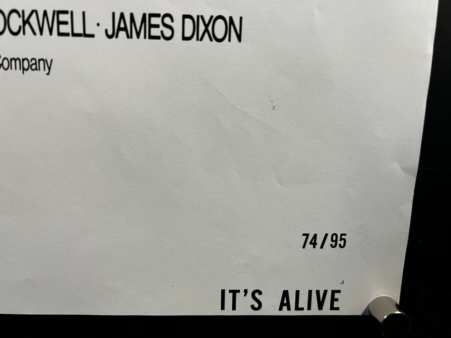 It's Alive Original International One Sheet Poster 1974