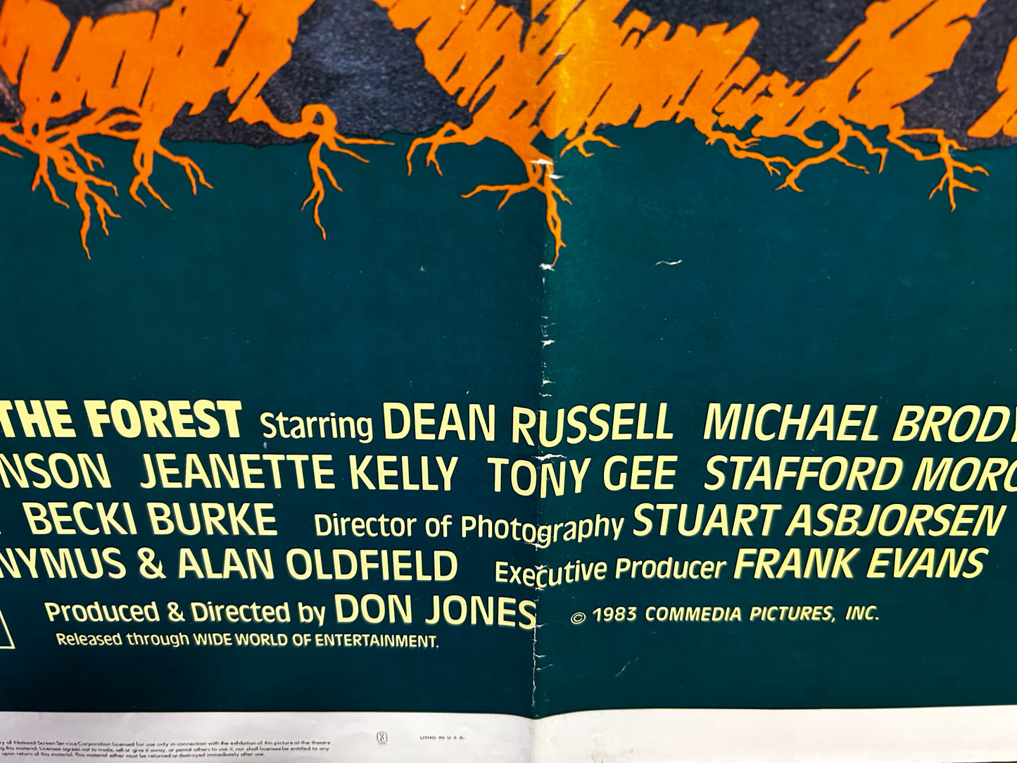 Forest Original One Sheet Teaser Poster 1982