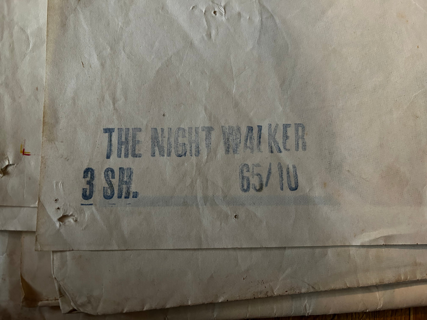 Night Walker Original Three Sheet Poster 1965 William Castle!