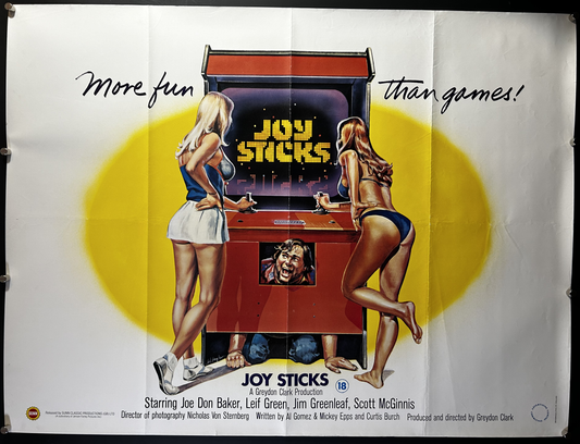 Joy Sticks Original UK Quad Poster 1983