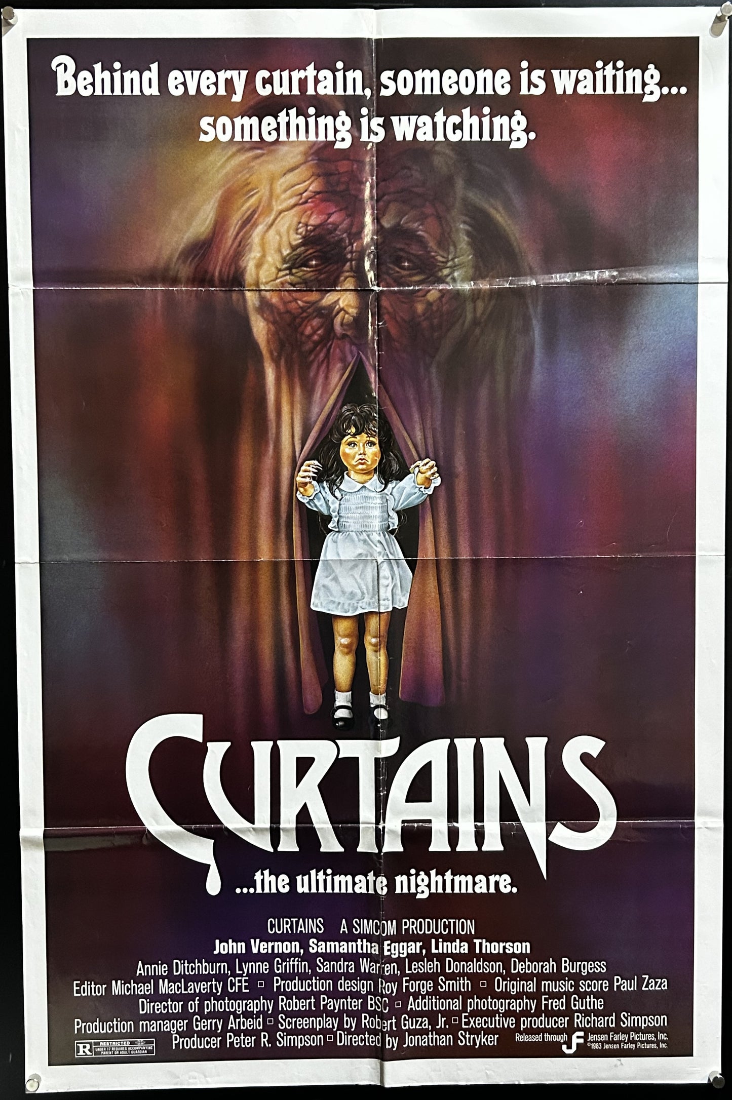 Curtains Original One Sheet Poster 1983