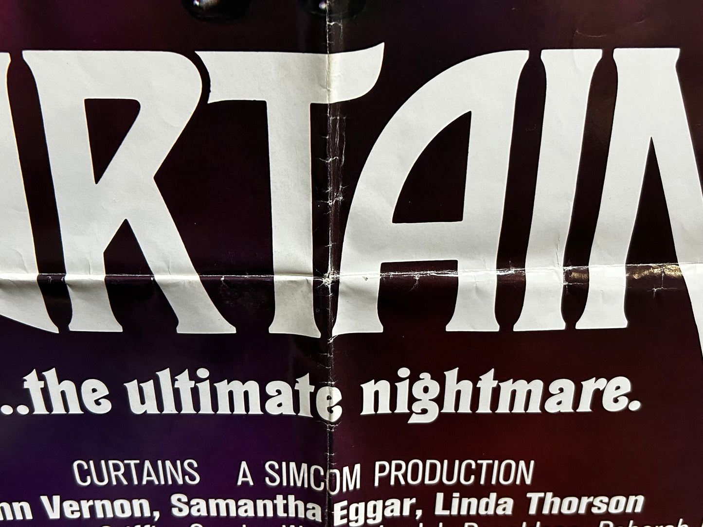 Curtains Original One Sheet Poster 1983