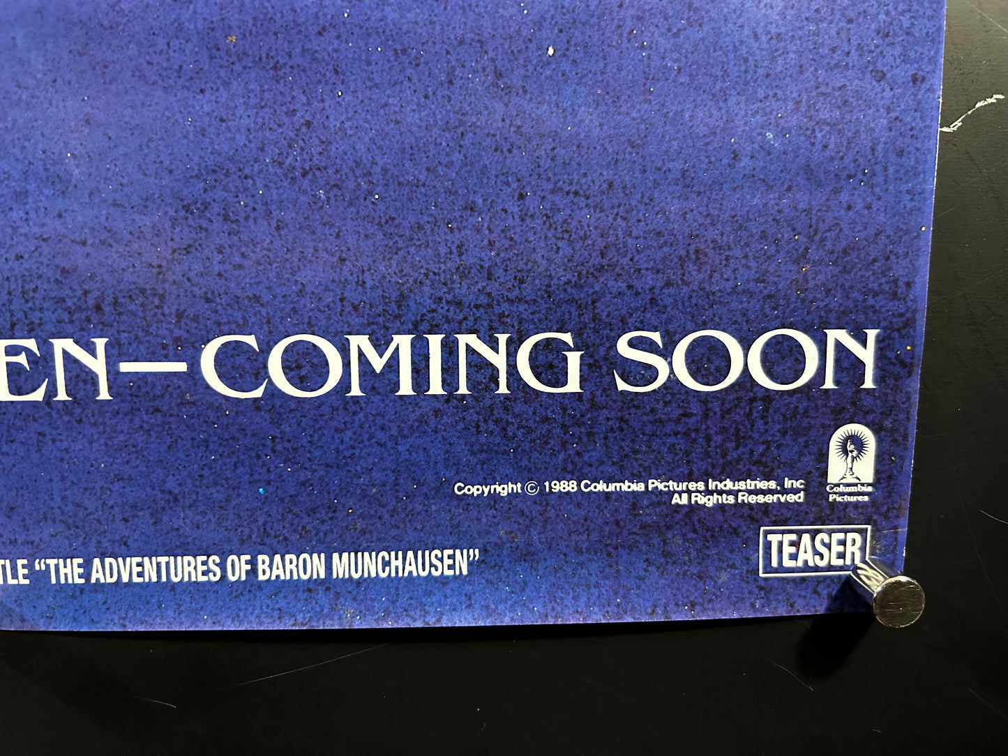 Adventures Of Baron Munchausen Original One Sheet Teaser Poster 1988