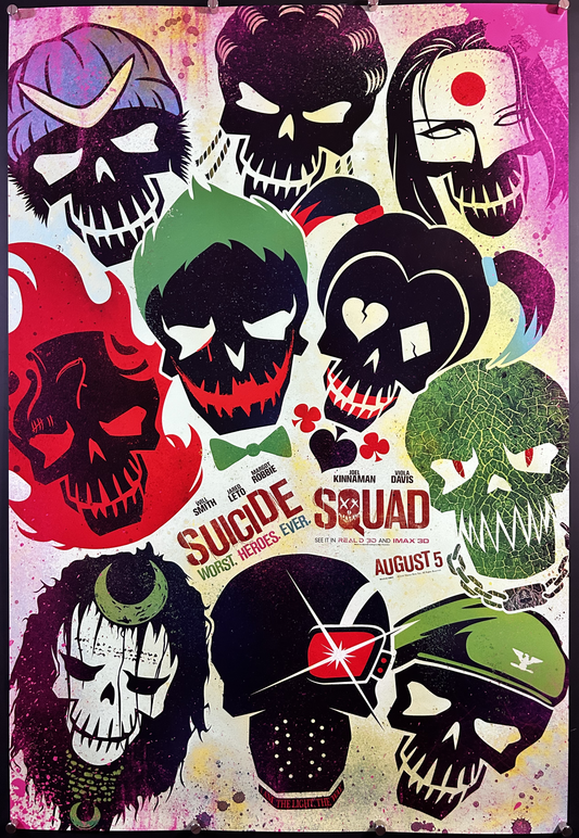 Suicide Squad Original One Sheet Teaser Poster 2016