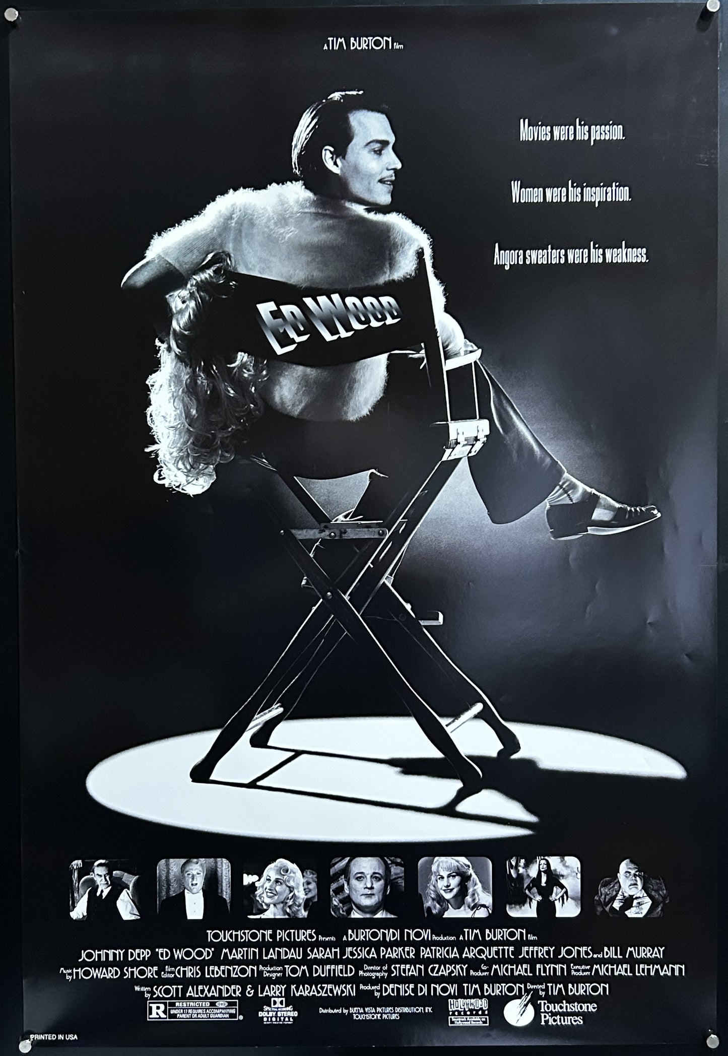 Ed Wood Original One Sheet Poster 1994