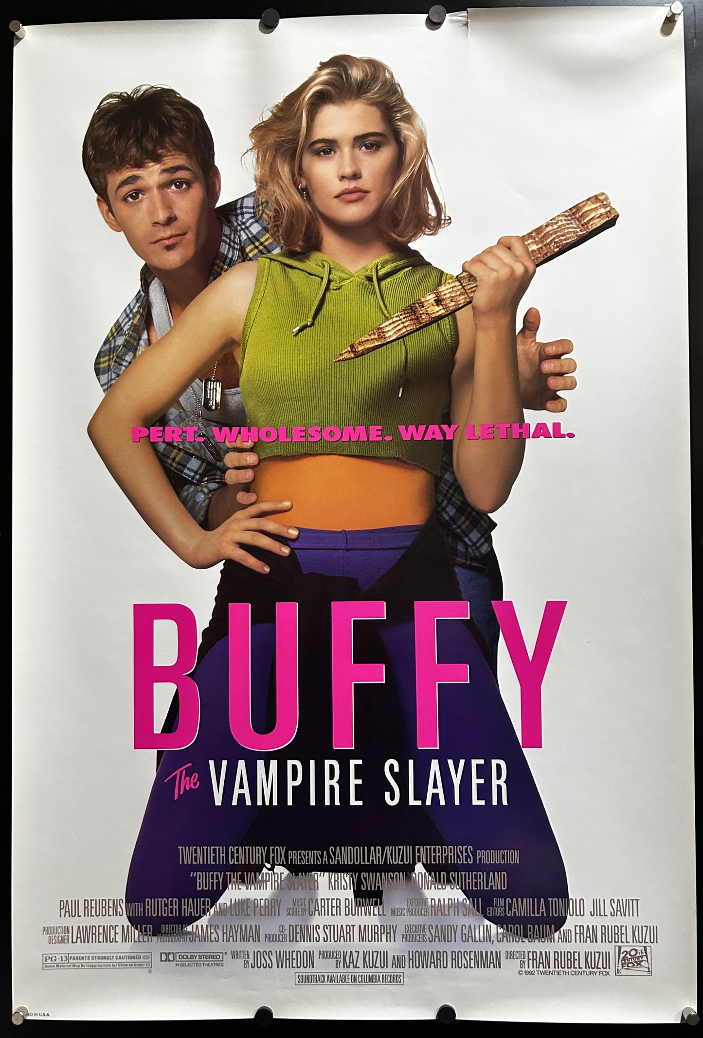 Buffy The Vampire Slayer Original One Sheel Poster 1992