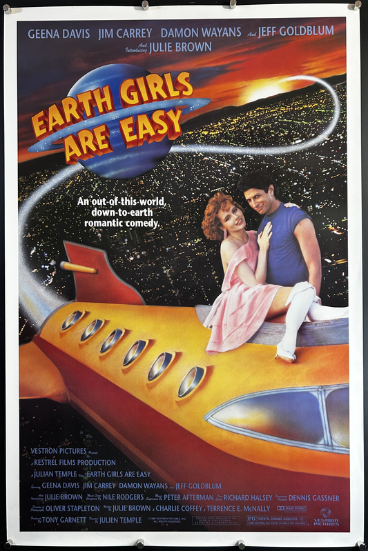 Earth Girls Are Easy Original One Sheet Poster 1988