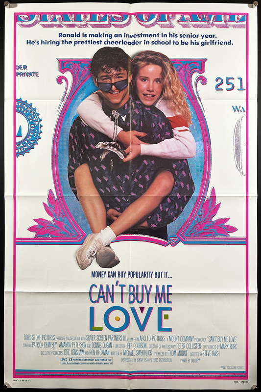 Can't Buy Me Love Original One Sheet Poster 1987