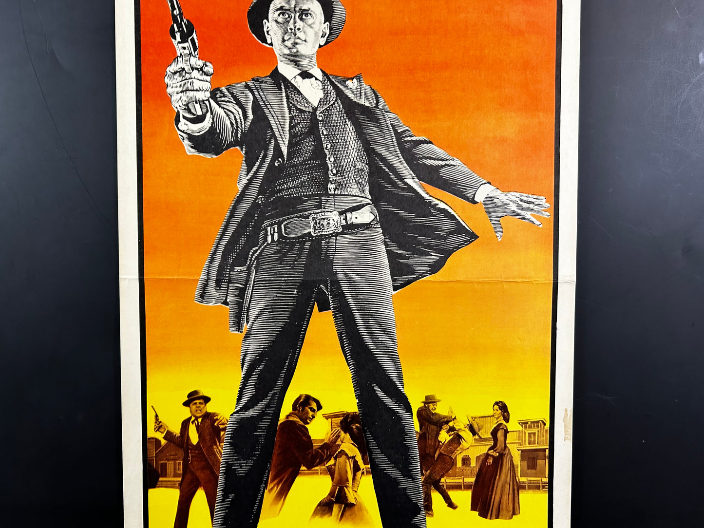 Invitation To A Gunfighter Original Insert Poster 1964
