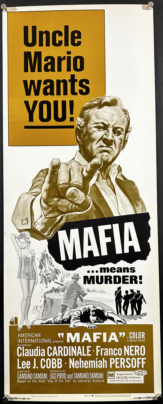 Mafia Original Insert Poster 1969