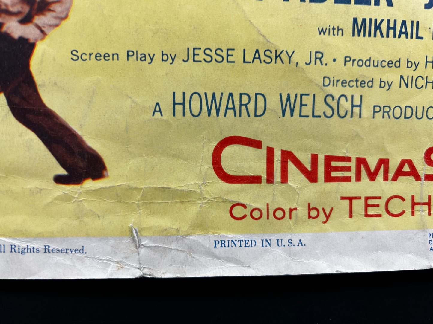 Hot Blood Original Insert Poster 1956