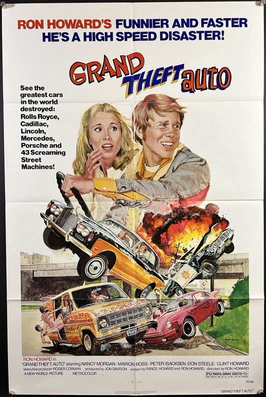 Grand Theft Auto Original One Sheet Poster 1977