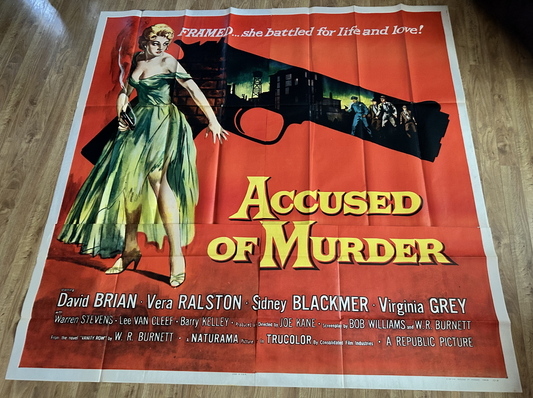 Accused Of Murder Original 6-Sheet Poster 1957