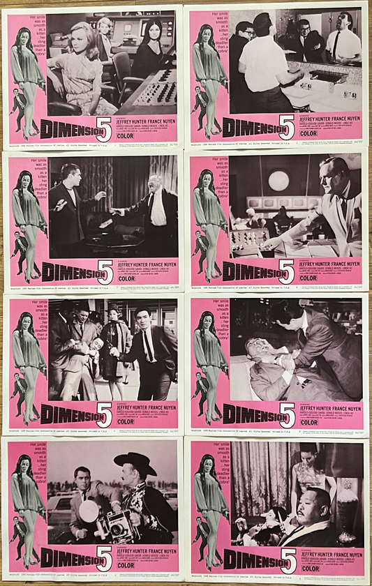 Dimension 5 Lobby Card Set of 8 1966