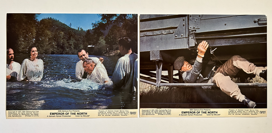 Emperor Of The North Lot of 2 Color 8x10 Stills 1973