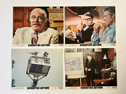 Executive Action Lot of 4 Color 8x10 Stills 1973