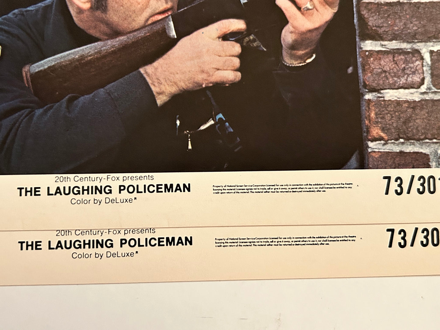 Laughing Policeman Lot of 2 Color 8x10 Stills 1973