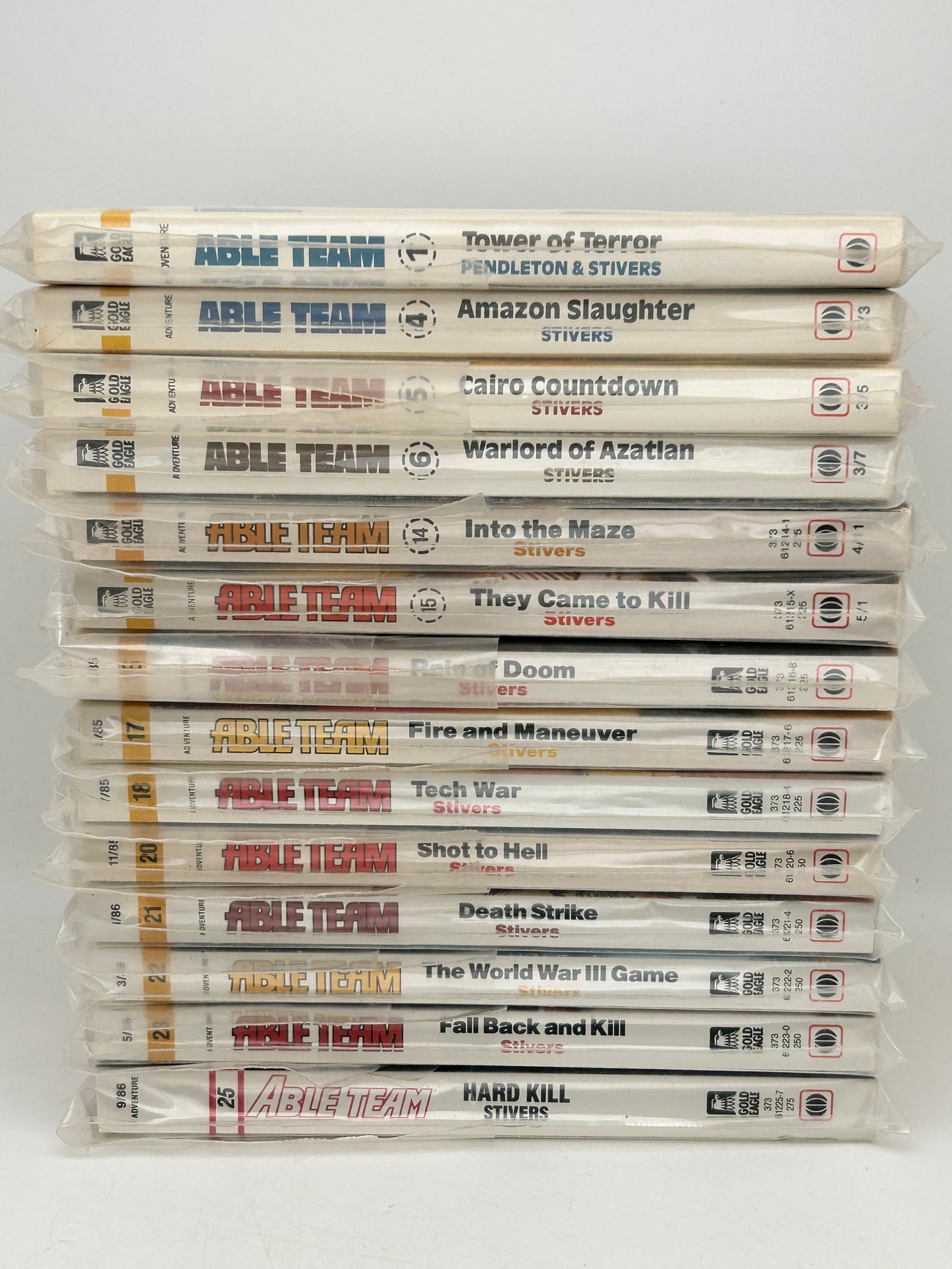 Able Team Lot of 14 GOLD EAGLE Paperbacks Dick Stivers ACW1