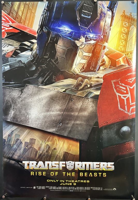 Transformers: Rise of the Beasts Original One Sheet Poster 2023