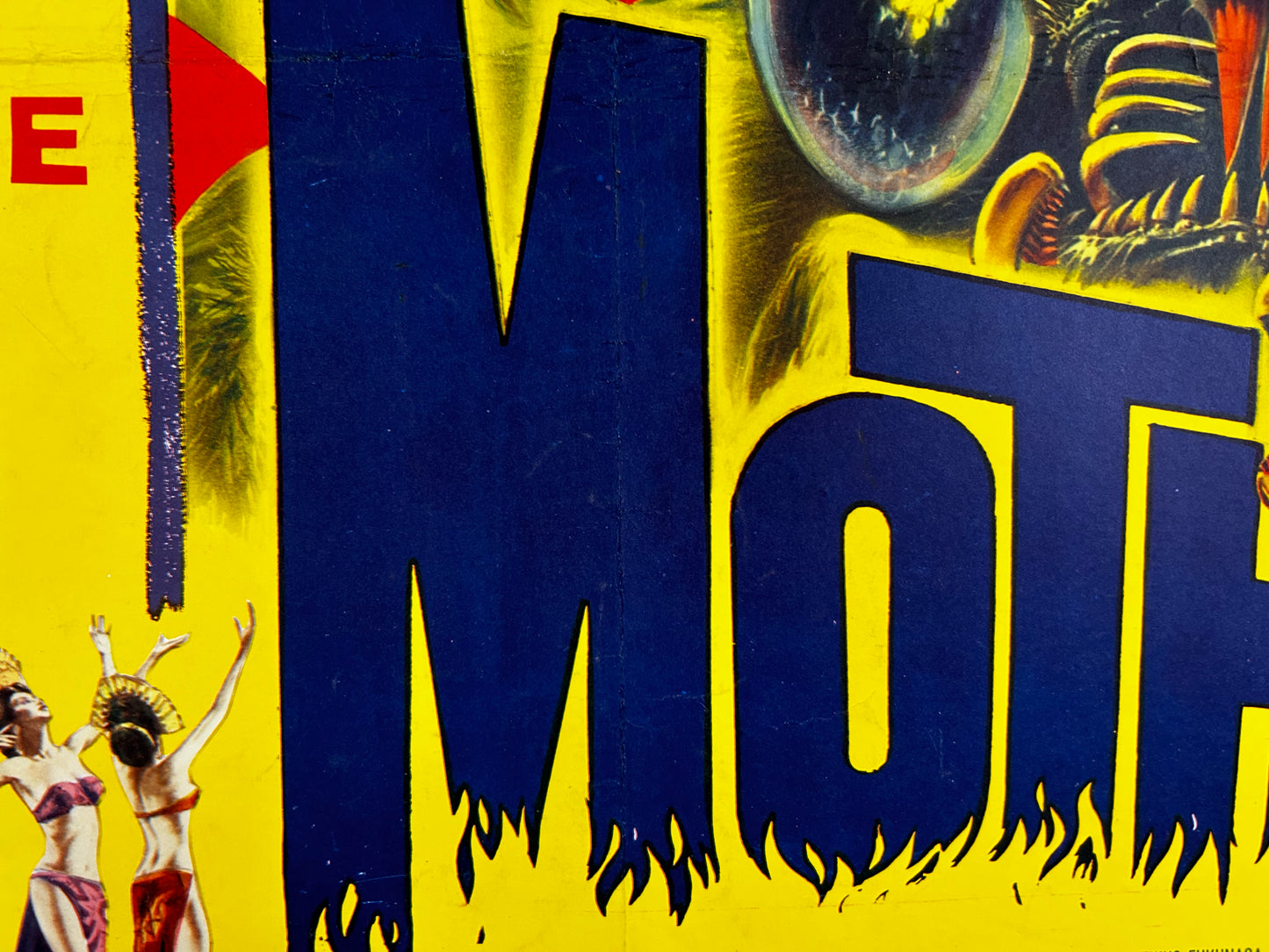 Mothra Original Half Sheet Poster Linen-backed And Restored 1962 TOHO