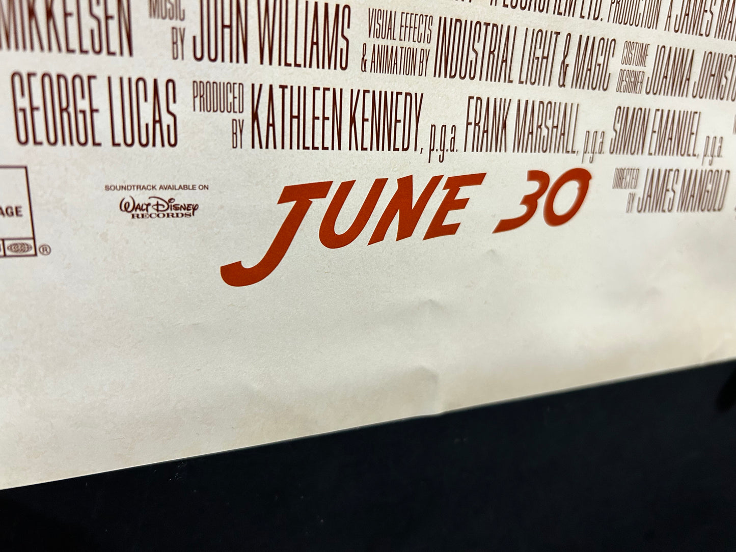 Indiana Jones And The Dial Of Destiny Original One Sheet Poster 2023