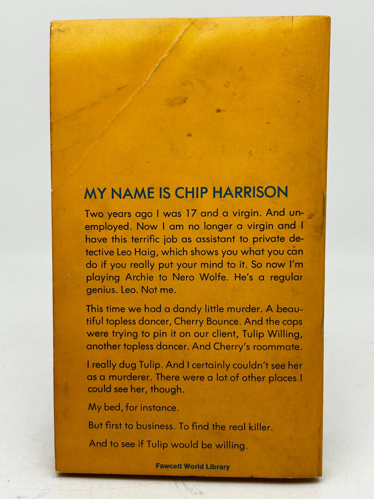 Topless Tulip Caper FAWCETT Paperback Chip Harrison HS4