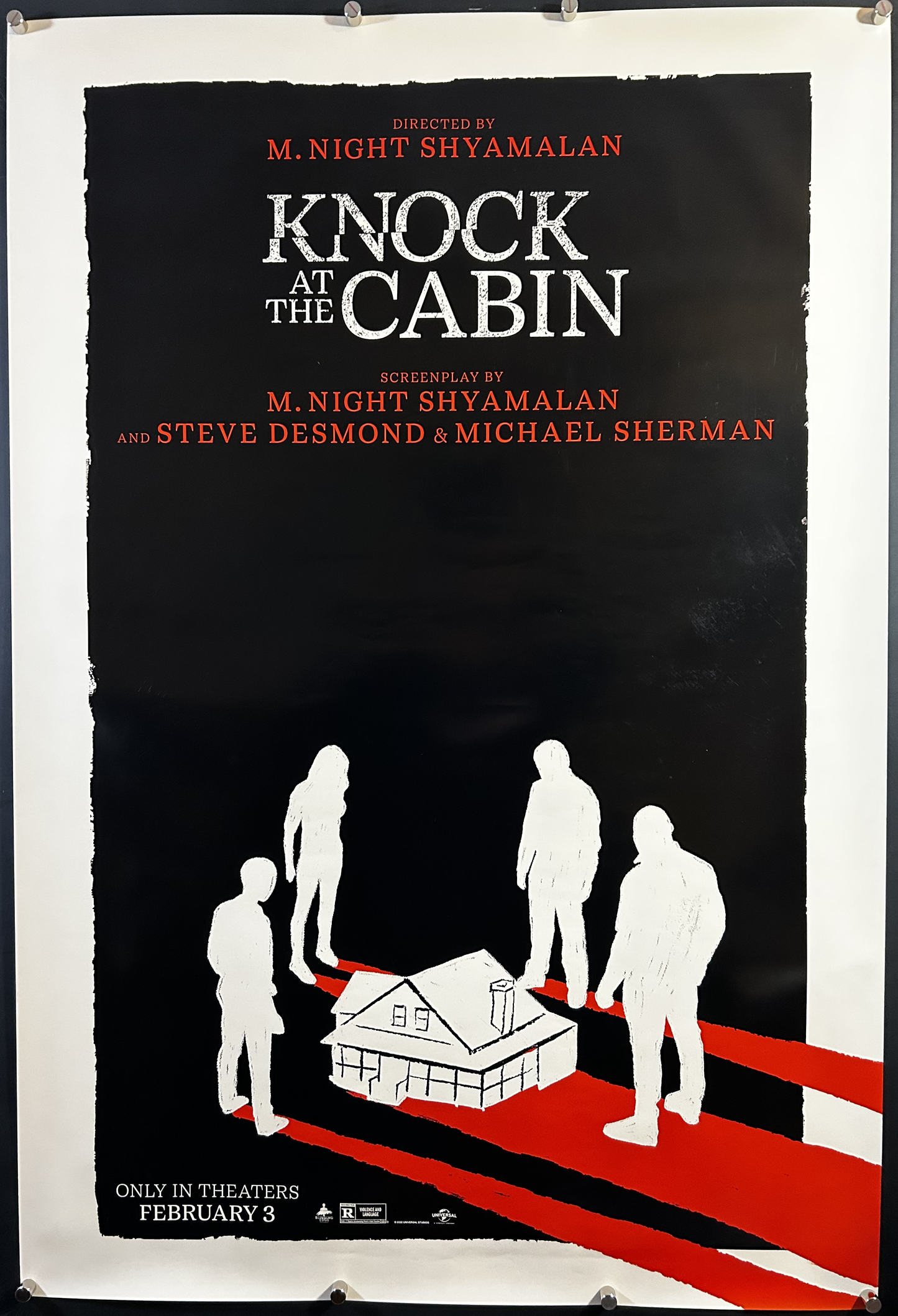 Knock At The Cabin Original One Sheet Teaser Poster 2023