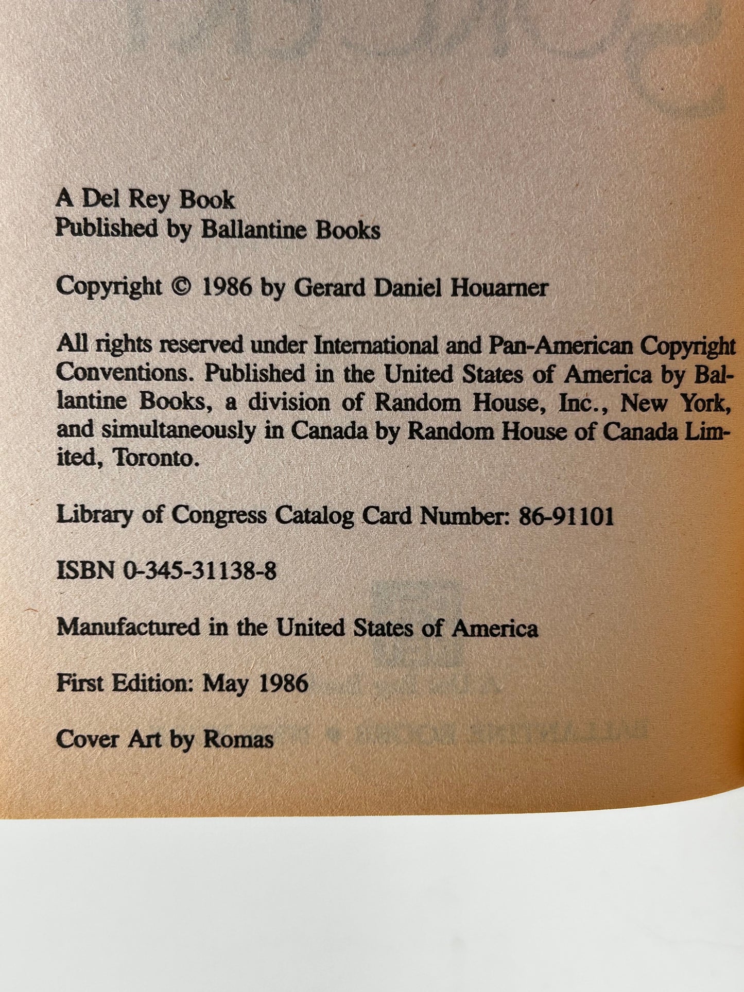 Bard Of Sorcery DEL REY paperback Gerard Daniel Houarner SF06