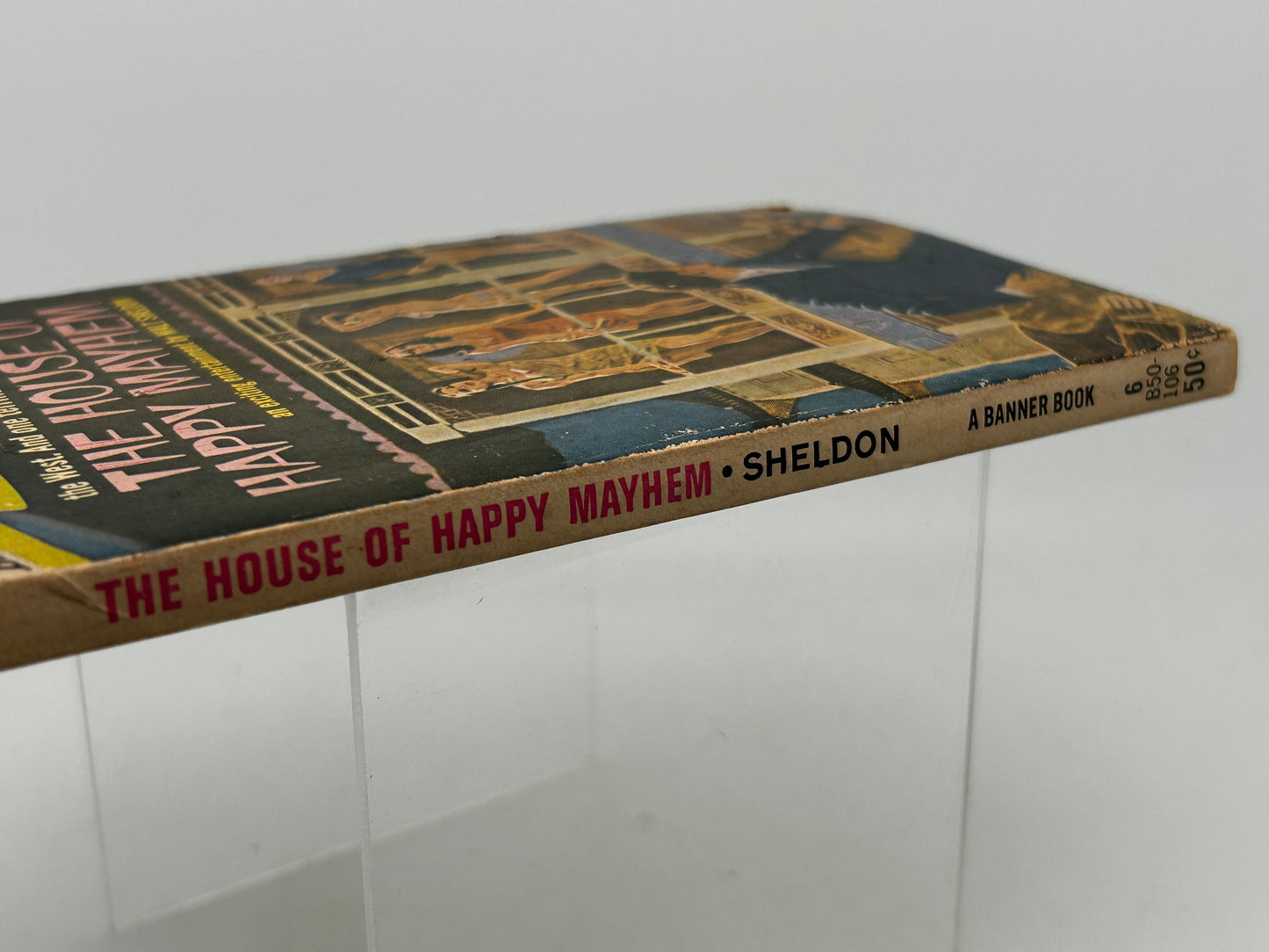 House Of Happy Mayhem BANNER Paperback Walt Sheldon SF06