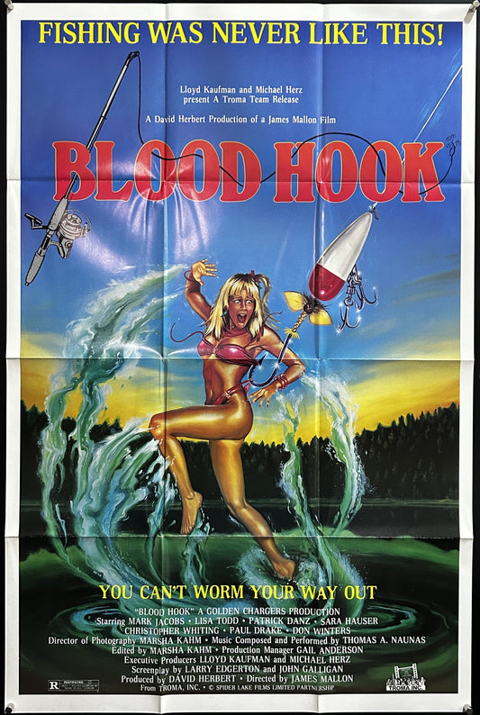 Blood Hook Original One Sheet Poster 1986