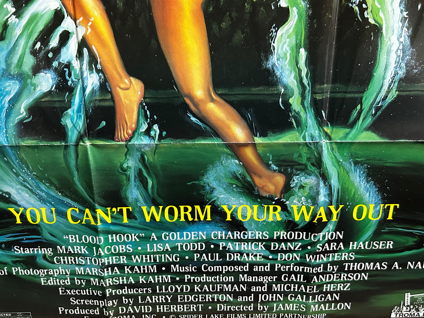 Blood Hook Original One Sheet Poster 1986