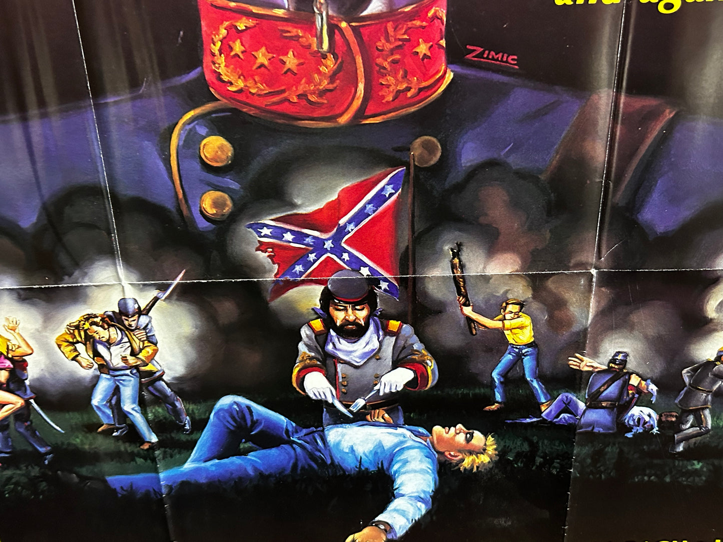 Curse Of The Cannibal Confederates Original One Sheet Poster 1982