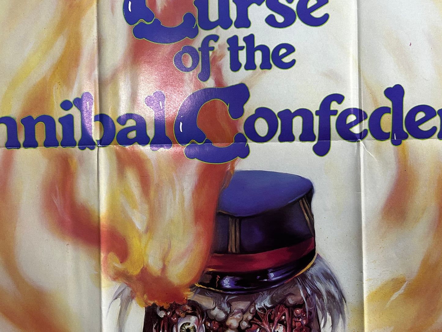 Curse Of The Cannibal Confederates Original One Sheet Poster 1982