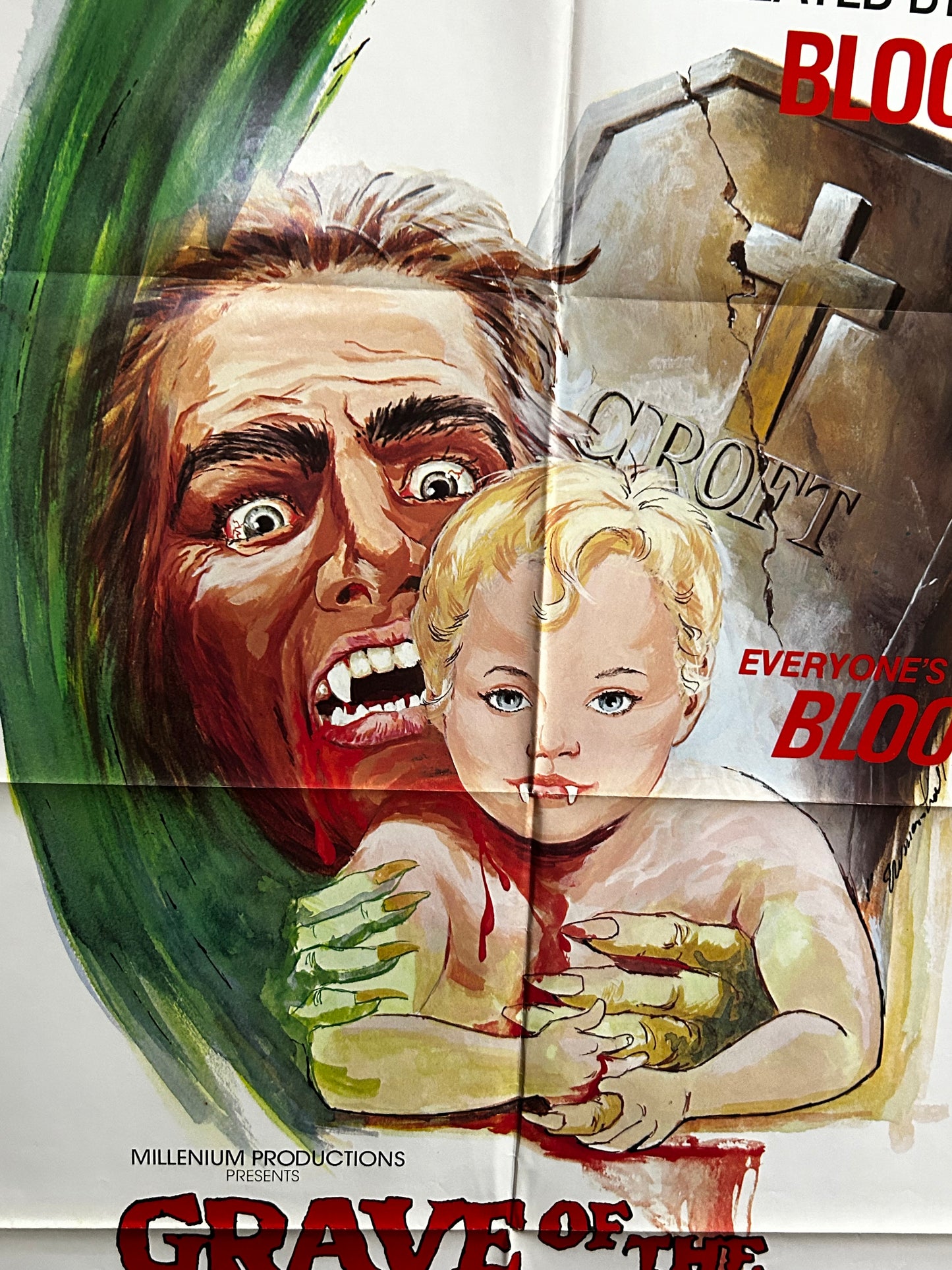 Grave Of The Vampire Original One Sheet Poster 1972