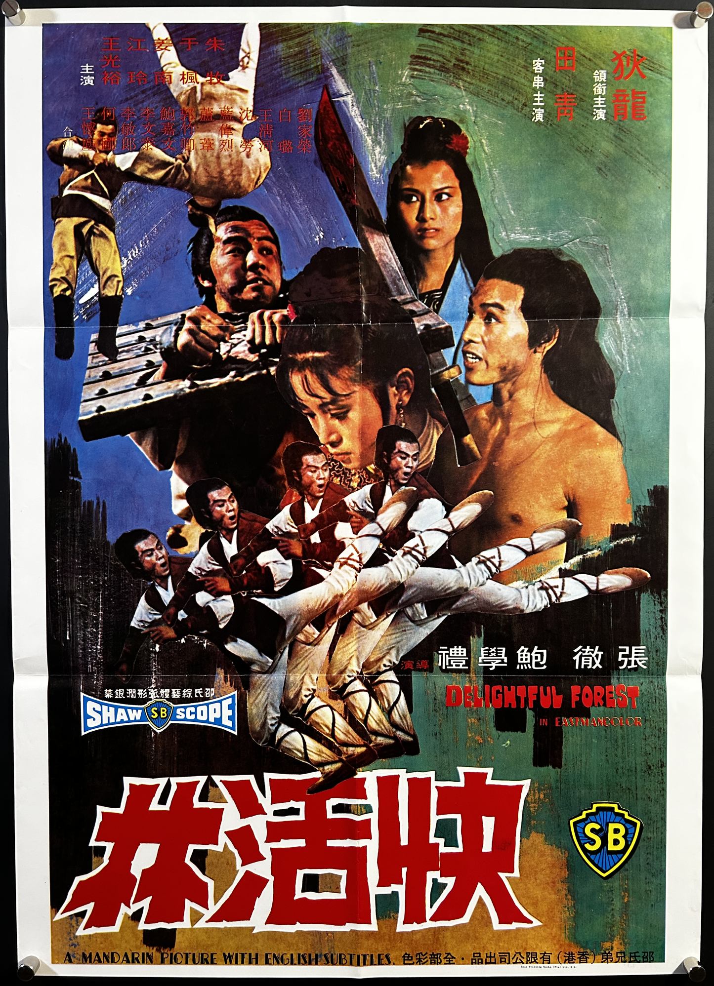 Delightful Forest Original Hong Kong Poster 1972 Shaw Bros.!