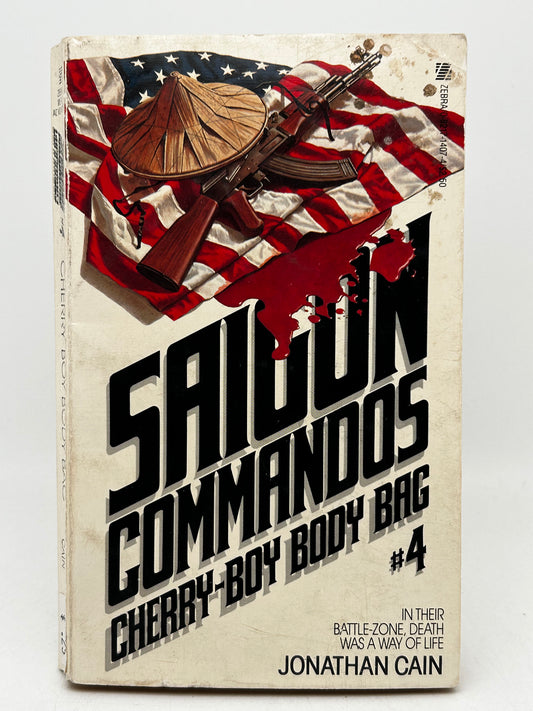 Saigon Commandos #4: Cherry-Boy Body Bag ZEBRA Paperback Jonathan Cain SF11