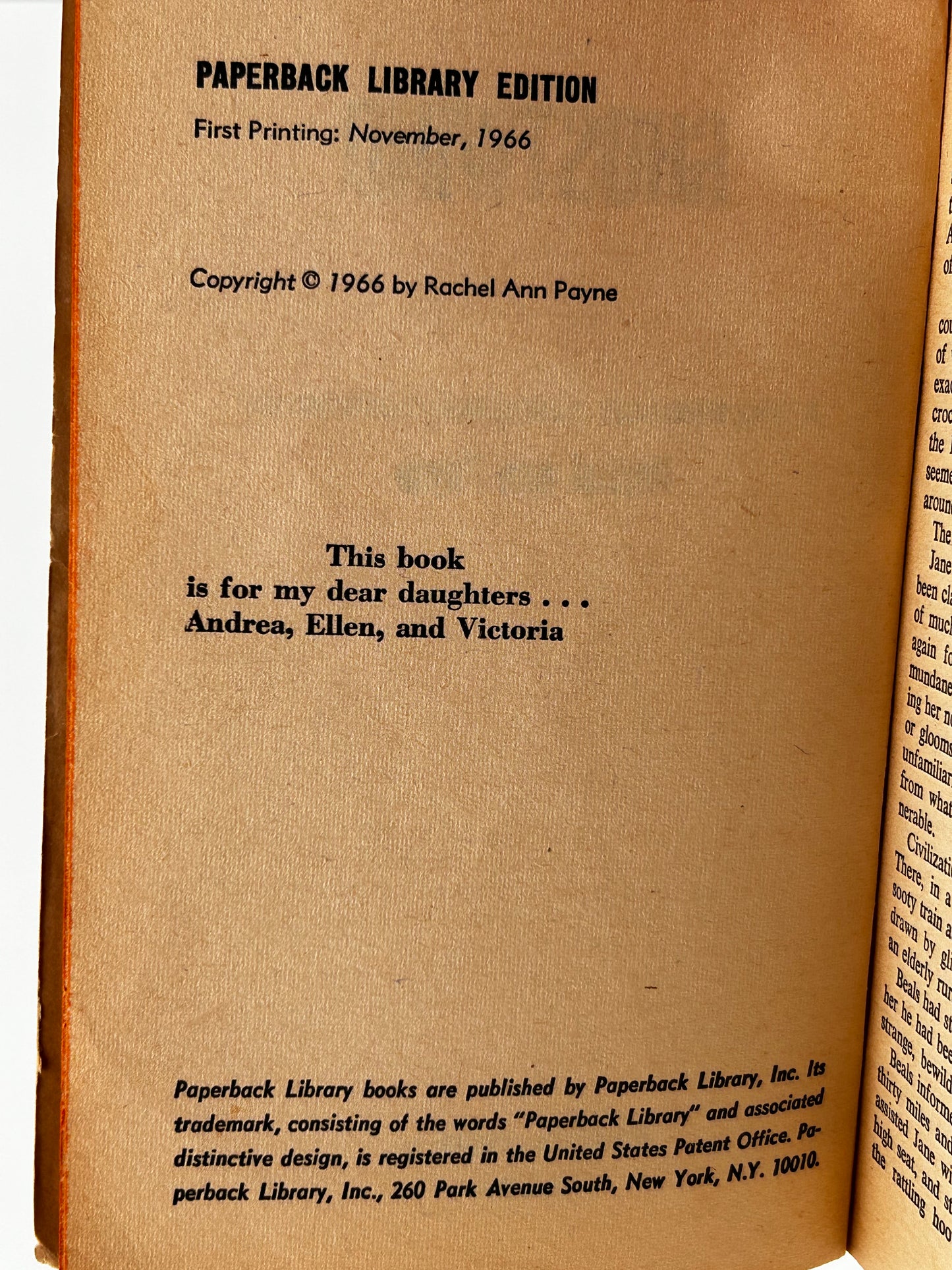 Ghostwind PAPERBACK LIBRARY Paperback Rachel Ann Payne SF11