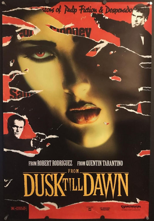 From Dusk Till Dawn Original Advance One Sheet Poster 1996
