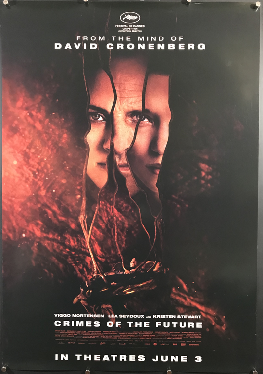 Crimes Of The Future Original Canadian One Sheet Poster 2022