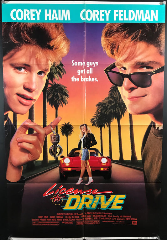 License To Drive Original One Sheet Poster 1988
