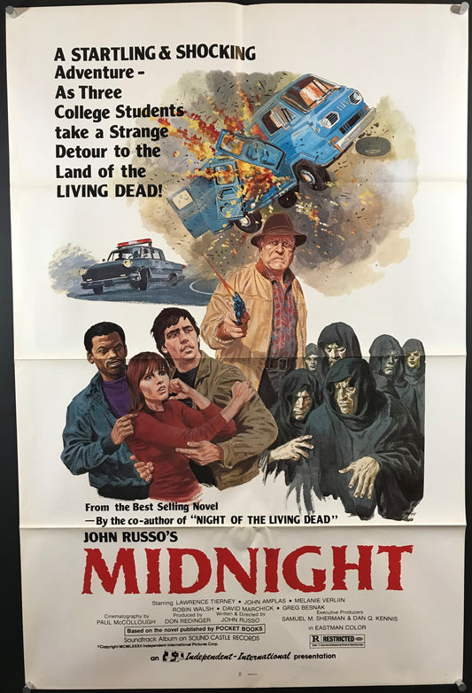 Midnight Original "Cast" Style One Sheet Poster 1982 John Russo!