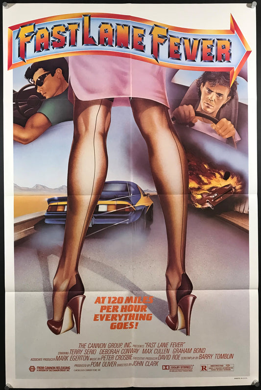 Fast Lane Fever Original One Sheet Poster 1982